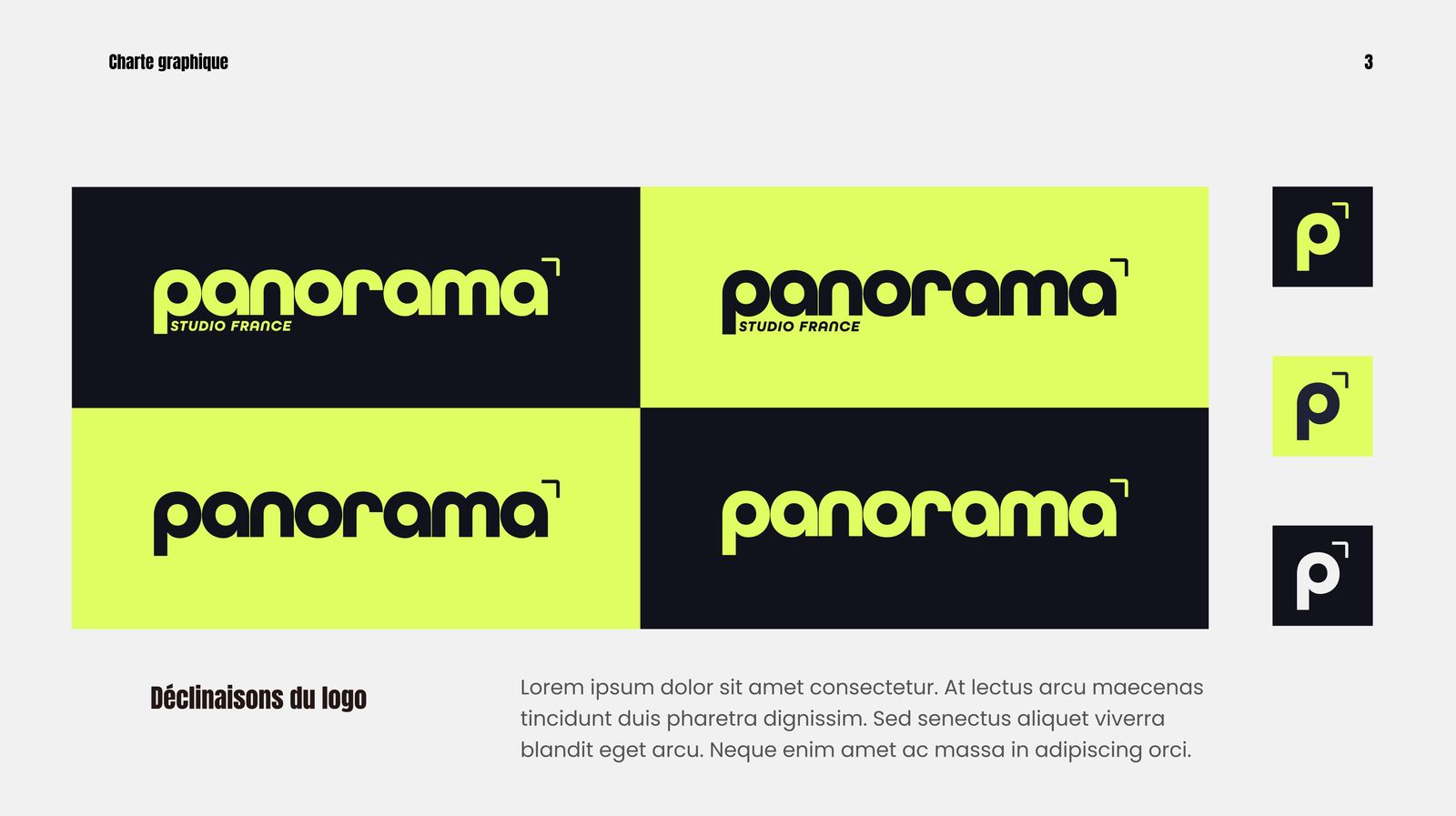 Charte graphique Panorama
